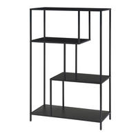 BÜCHERREGAL Reisjärvi - Schwarz, Metall (75/115/35cm) - [en.casa]