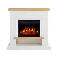 ELEKTROKAMIN Shelford AF23S Weiß – Breite 107 cm, 3D-Flammeneffekt, LED-Beleuchtung, Heizfunktion - Weiß, Glas/Holzwerkstoff (114/104/31cm) - ArtiFlame