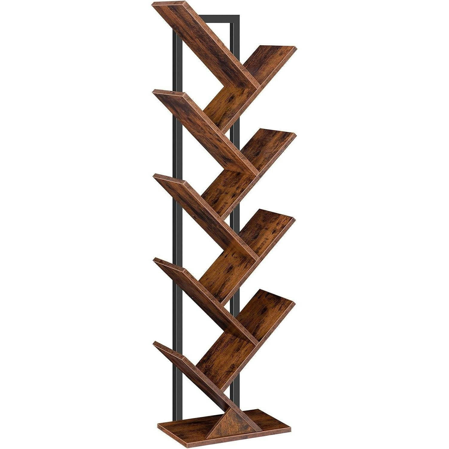 BÜCHERREGAL Baumform Vintagebraun 34 x 20 x 116 cm - Braun, Holzwerkstoff (113.5/30/18.5cm)