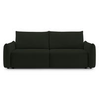 SCHLAFSOFA Theolla Grün - Schwarz/Grün, Textil/Metall (248/97/111cm) - Selsey