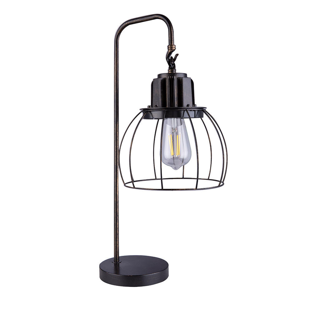 Globo Lighting Tischleuchte Schwarz 22x65x28 cm