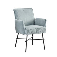 ARMLEHNSTUHL JÜRGEN Hellblau - Hellblau, Metall (63/84/63cm) - B&D Home