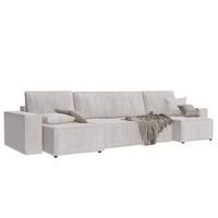 ECKSOFA mit Schlaffunktion und Bettkasten, Beige - Beige, Holzwerkstoff/Textil (312/145cm) - Idohome