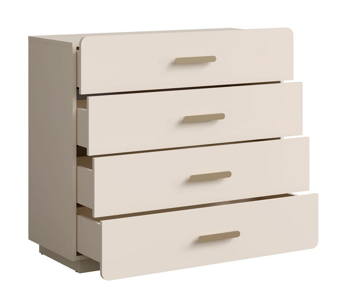 KOMMODE Lorenz sandbeige 100 / 41,5 / 92,5cm - Beige, Holz/Holzwerkstoff (100/92.5/41.5cm) - Feldmann-Wohnen
