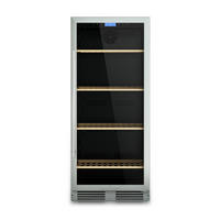 WEINKÜHLSCHRANK CAVCE160 Silber, 160 Flasche, Freistehend, 333 L, 5 bis 20°C - Silberfarben, Metall (139/59.5/69cm) - Les Petits Champs