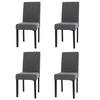 ESSZIMMERSTUHL Grau 4er-Set - Grau, Textil (42/90/50cm) - MCW