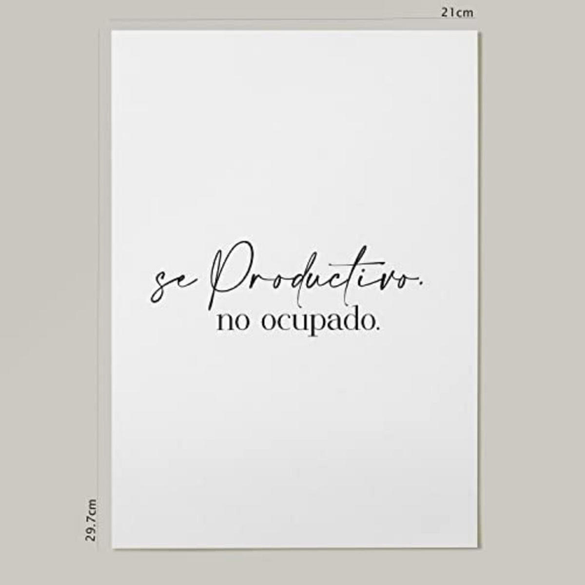 POSTER Set mit 4 Jetzt TypografieStil A4 Rahmenlos - Klar, Papier (29.7/3cm) - Nacnic