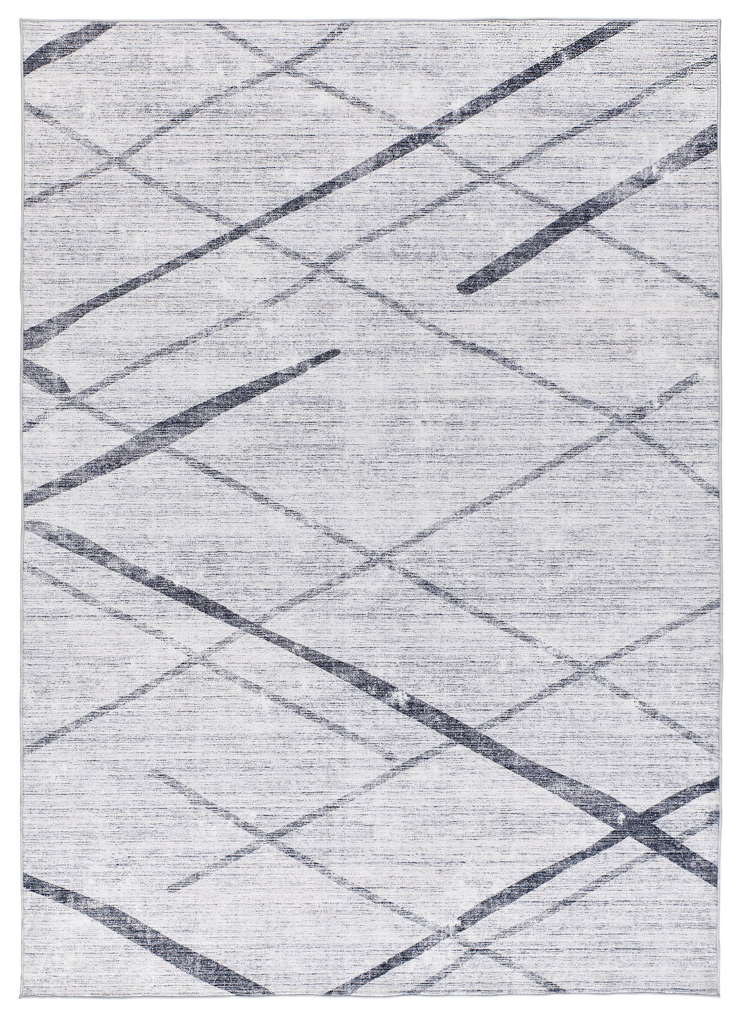 Atticgo Flachwebeteppich Grau 140x200 cm