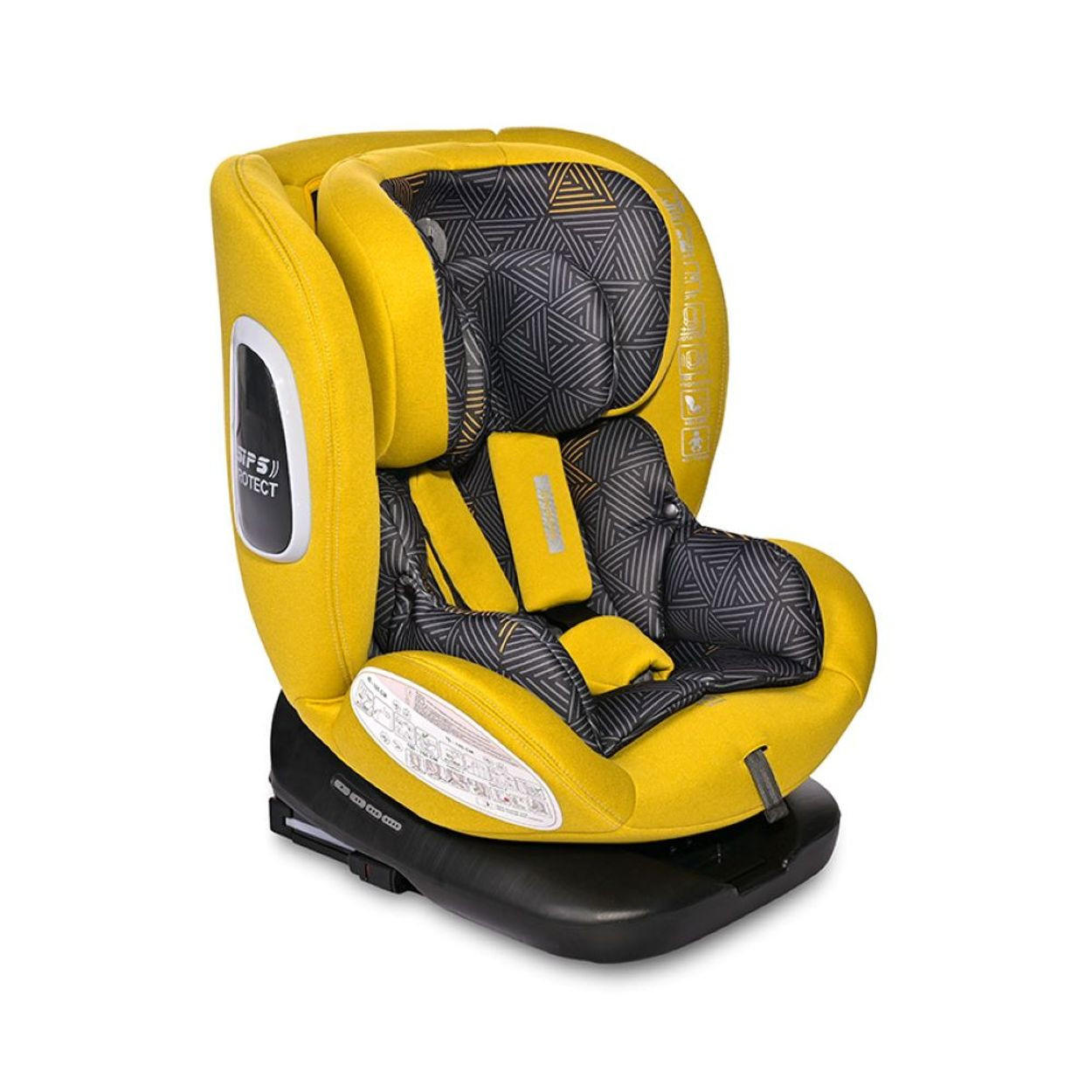 KINDERSITZ Phoenix i-Size Isofix gelb Gruppe 0+/1/2/3 (40-150cm) Top Tether - Gelb, Kunststoff (46/75/50cm) - Lorelli