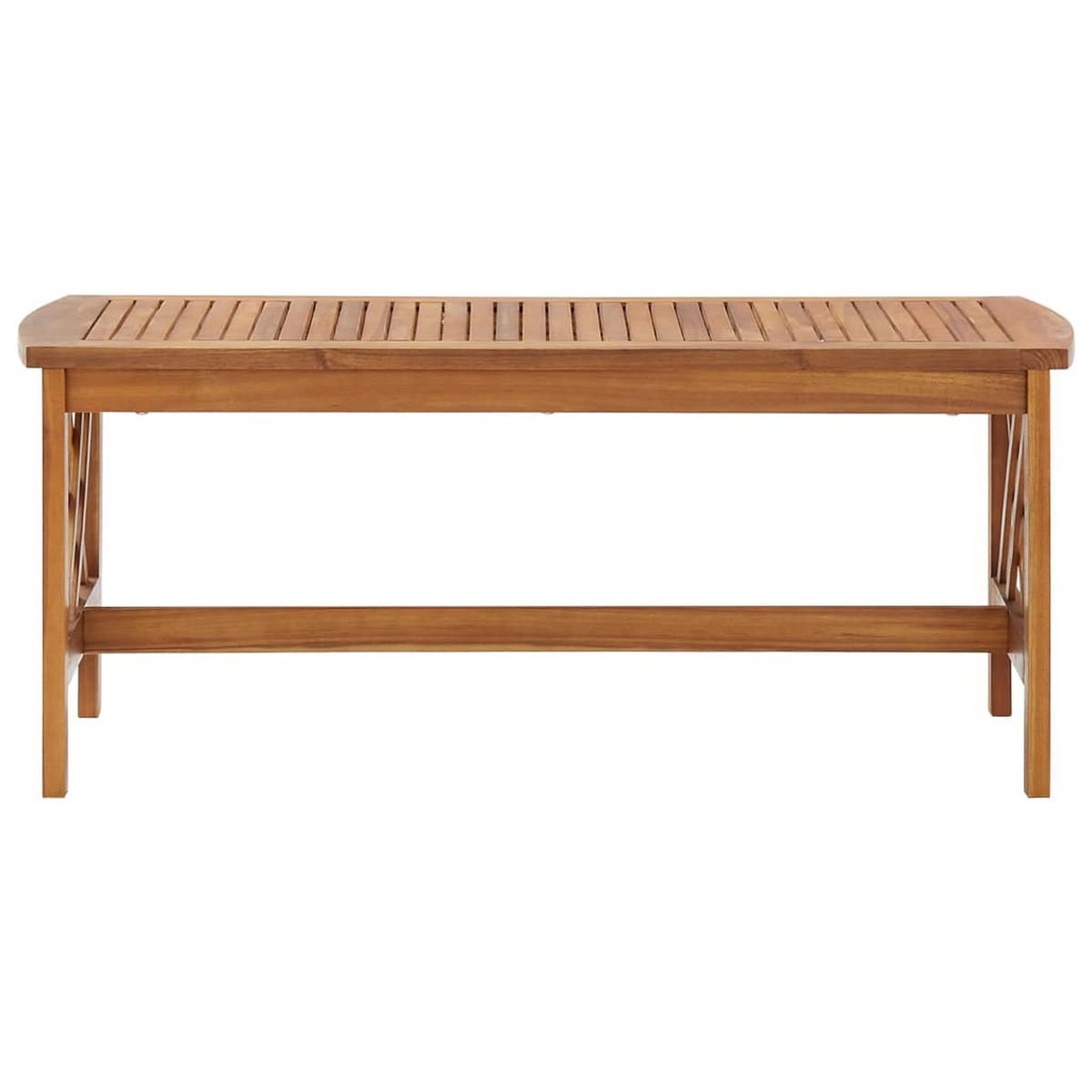 COUCHTISCH 102x50x43 cm Massivholz Akazie - Braun, Holz (102/50/43cm) - furnicato