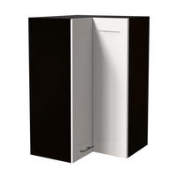 ECKHÄNGESCHRANK Oslo W14/60 Schwarz / Weiß Matt 60 / 60 / 96cm - Schwarz/Weiß, Holz/Holzwerkstoff (60/96/60cm) - Feldmann-Wohnen