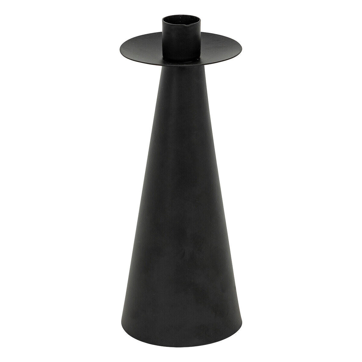 KERZENSTÄNDER Holz Uma 2er-Set - Schwarz, Metall (8.5/24.5/8.5cm) - Atmosphera Createur d´interieur