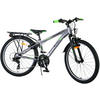 KINDERFAHRRAD Cross - Jungen - 2 Handbremsen - 18 Gänge - 24 Zoll - Grau - Grau, Metall (70cm) - TPFSports