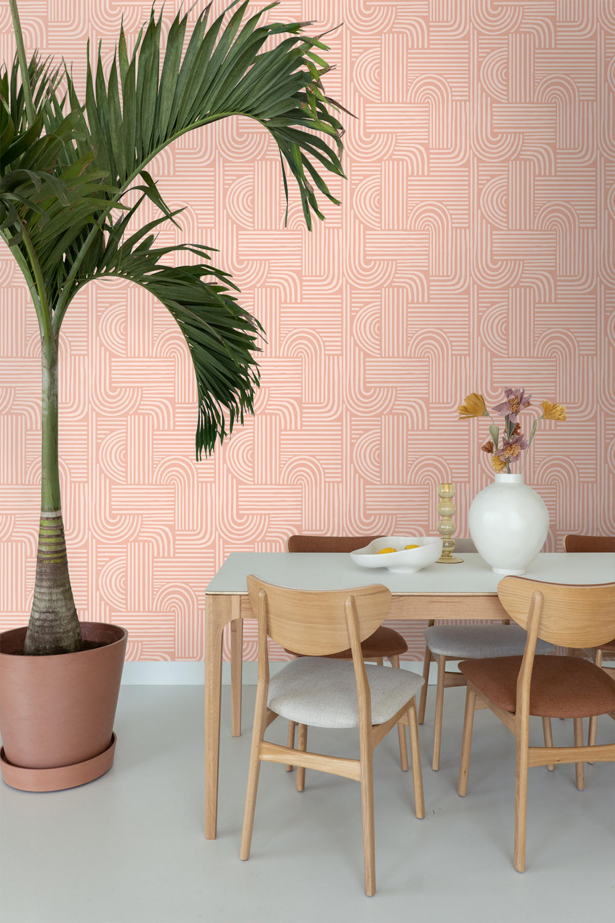 TAPETE 3D-Muster 50 x 900 cm - Pink, Papier (50/900cm) - ESTAhome