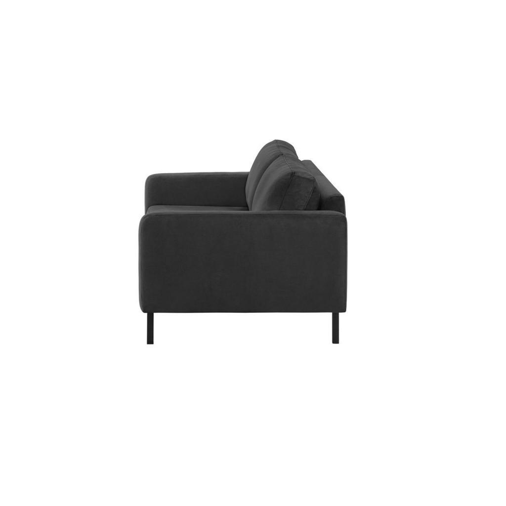 Thumbnail - Dreisitzer-Sofa, Dunkelgrau, Textil, 3-Sitzer, 200x84x94 cm, Wohnzimmer, Sofas & Couches, Sofas, 3-Sitzer Sofas