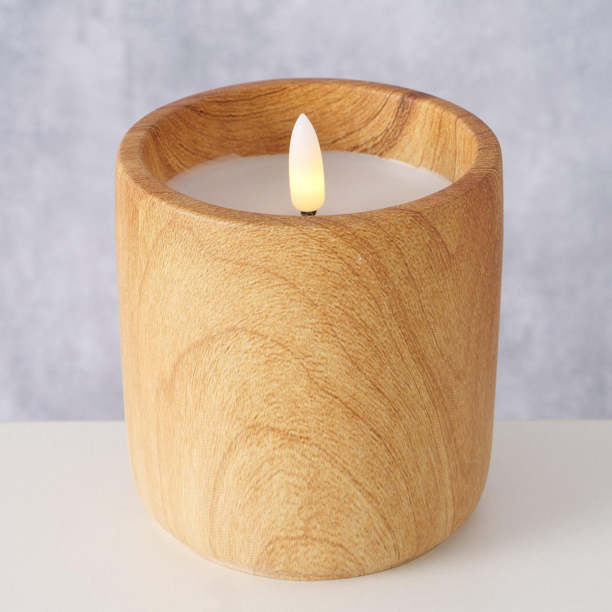 WACHSKERZE LED Yuna 10,5 cm - Beige, Paraffin (9/9/10.5cm) - Boltze Home