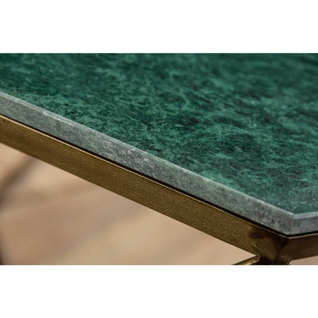 Thumbnail - riess-ambiente Couchtisch, Grün, Stein, Marmor Optik, Rechteckig,Rechteckig, 70x38x70 cm, Wohnzimmer, Wohnzimmertische, ...