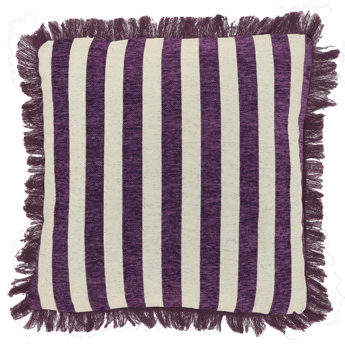 DEKOKISSEN Tess Violett 45/45/8 cm - Lila, Textil (45/45cm) - Unique Living