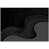 FOTOTAPETE Abstrakt Wellen Schwarz 400x280 cm - Multicolor, Papier (400/280cm) - Wallarena