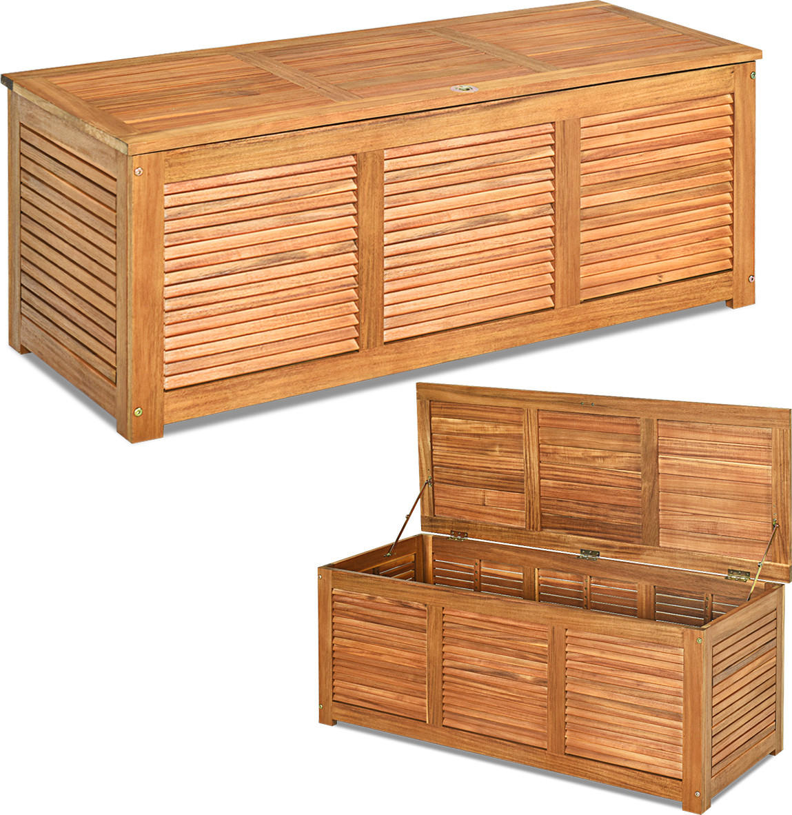 Costway Gartenbox Natur 120x45x45 cm