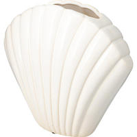 DEKOVASE in Muschelform 26/9/22 cm - Weiß, Keramik (22cm) - Home Styling Collection