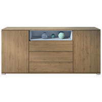 SIDEBOARD Skadu Denim matt - Pastellblau, Holzwerkstoff (166.5/75.5/35cm) - Vladon