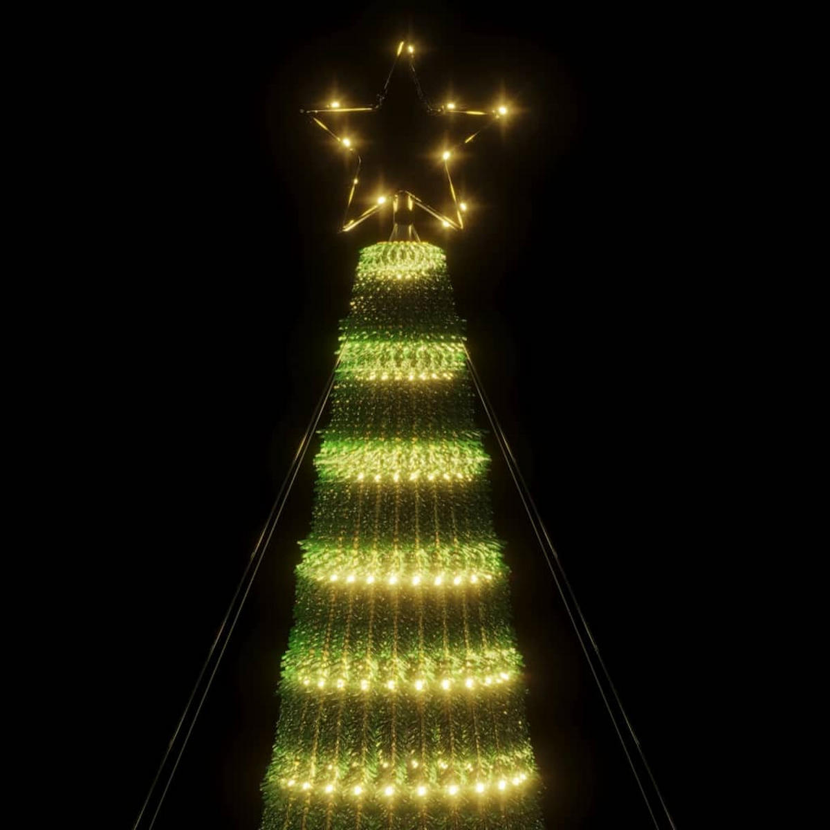 WEIHNACHTSBAUM LED 688 Leds Warmweiss 300 Cm - Weiß, Kunststoff (300cm) - vidaXL