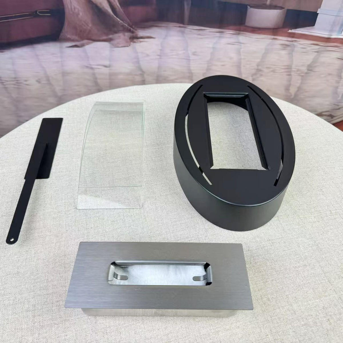 BIOETHANOL-KAMIN Schwarz 34.5/13.6/19.7 cm - Schwarz, Metall (19.7/13.6/34.5cm) - Authentics