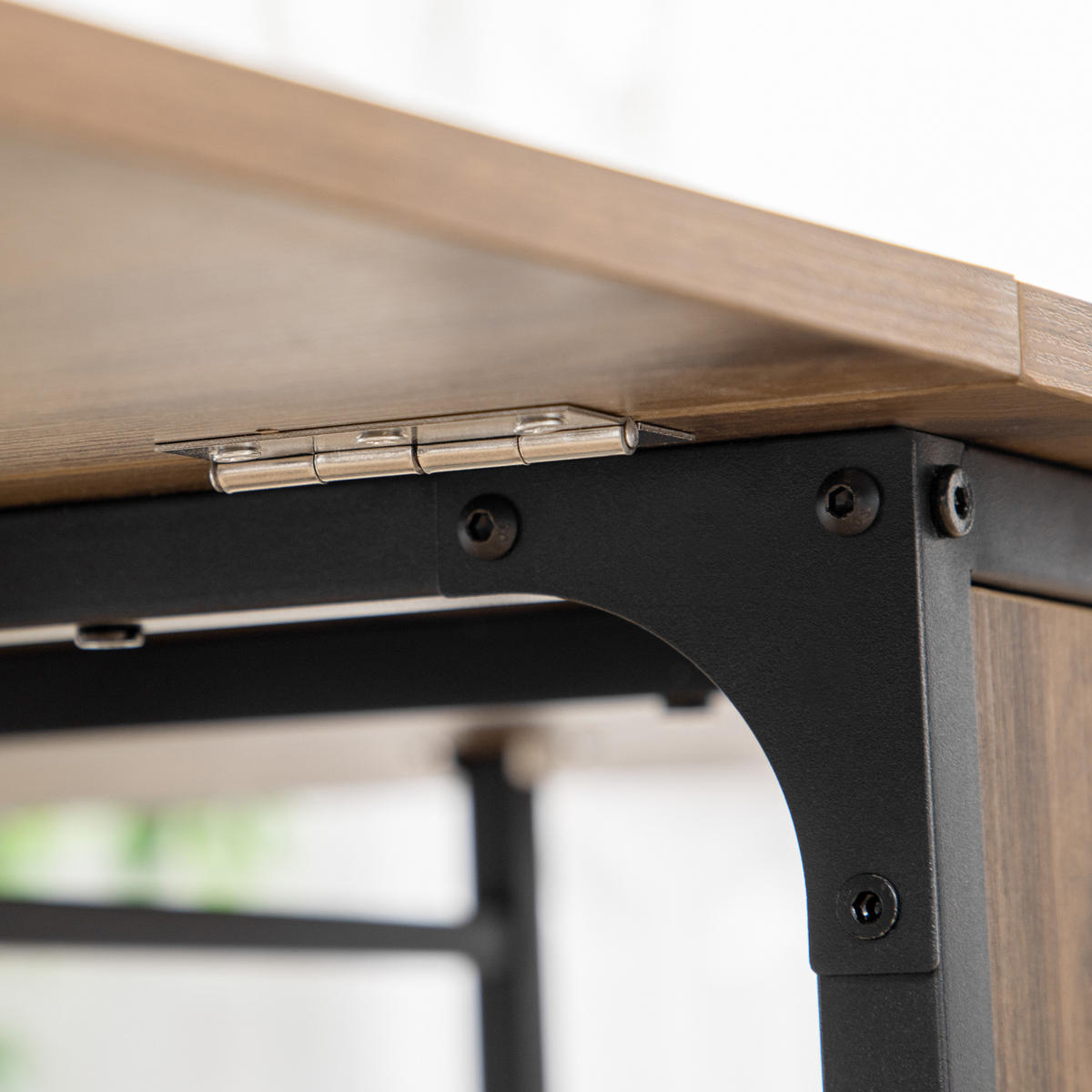 ESSTISCH klappbar, Spanplatte, Braun - Braun, Kunststoff (130/80/74cm) - HOMCOM