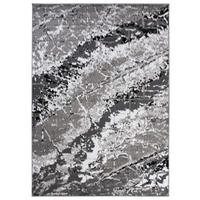 TEPPICH MAYA Grau Meliert Streifen Splash 130/190 cm - Grau, Textil (130/190cm) - Tapiso