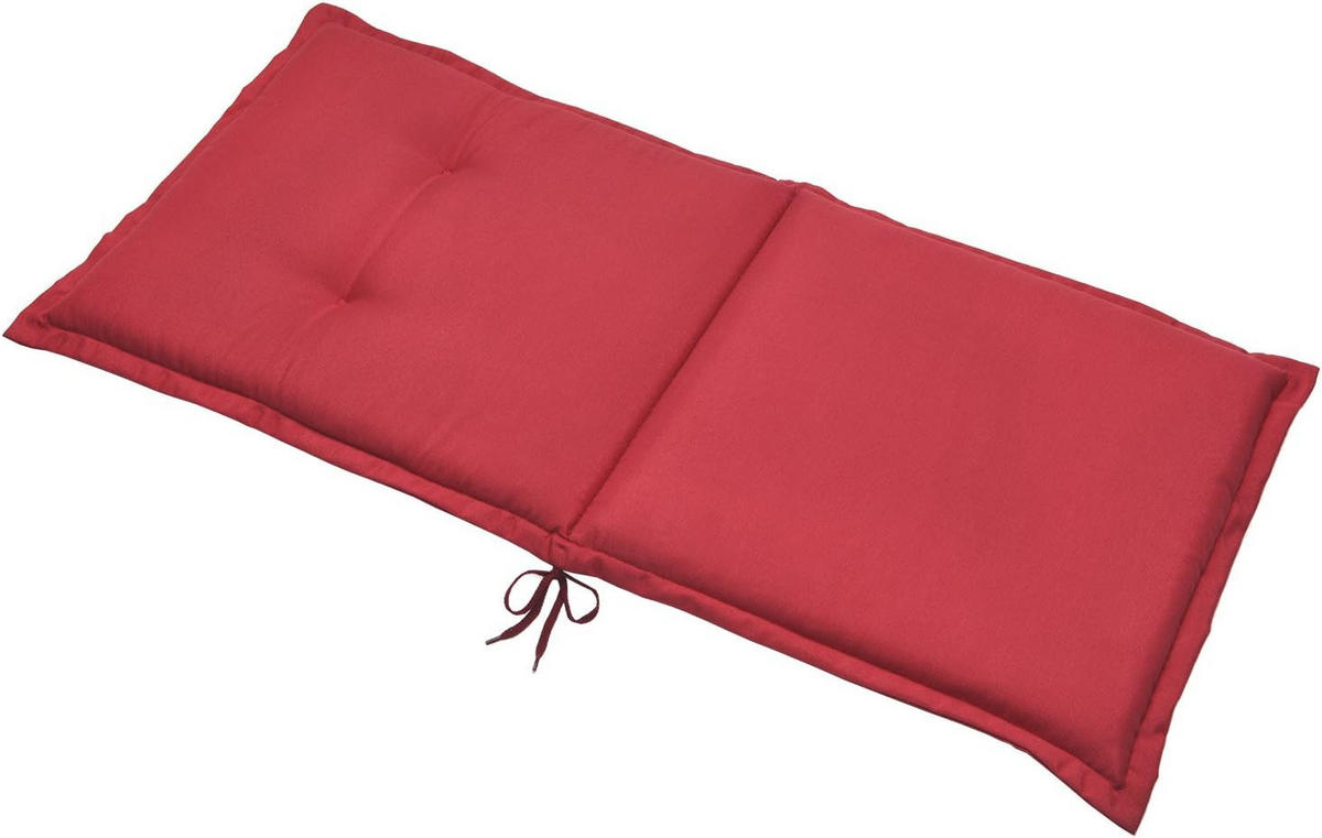 NIEDERLEHNERAUFLAGE Loft NL 100x50x6cm Rot (8tlg) - Rot, Textil (50/6/100cm) - Beautissu 