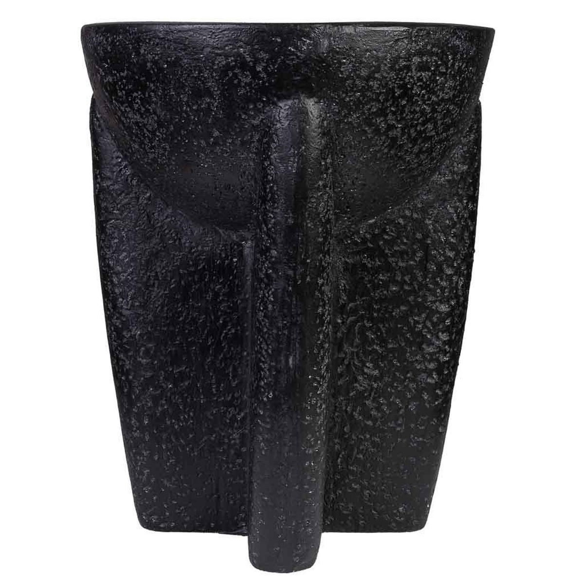 BEISTELLTISCH aus magnesium 38x38x46cm - Schwarz, Stein (46/38/38cm) - Wanderlust