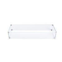 GLASUMRANDUNG für Feuerstelle Colorado - Klar, Glas (25/12/122cm) - Elementi