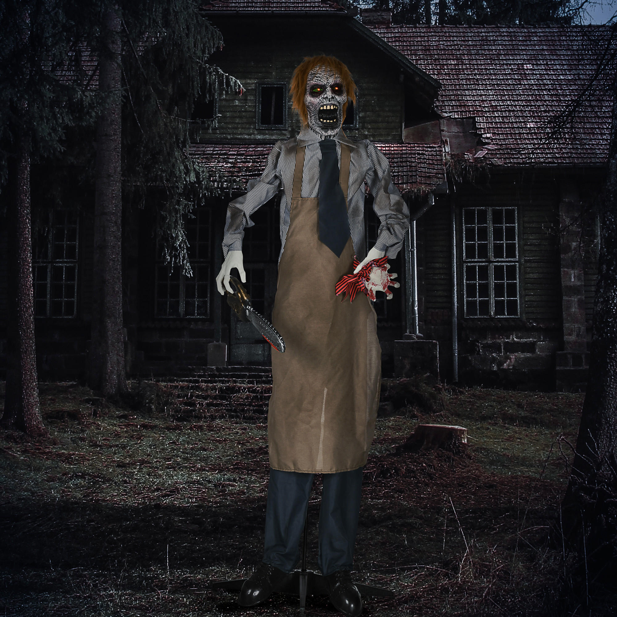 HALLOWEEN HORROR-CLOWN, mehrfarbig, Polyester, PE, Kunststoff, Stahl - Multicolor, Kunststoff (18/170/130cm) - HOMCOM