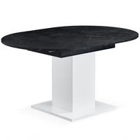 ESSTISCH WIM 100-140/100/74 cm - Anthrazit/Schwarz, Holzwerkstoff (100/100/74cm) - B&D Home