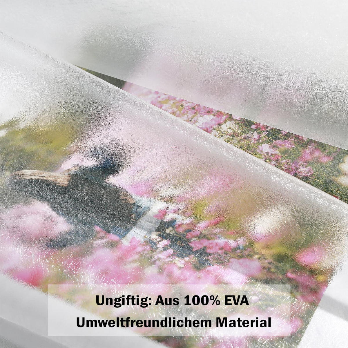 DUSCHVORHANG Transparent Weiß 180 x 200 cm - Transparent, Kunststoff (180/200cm)