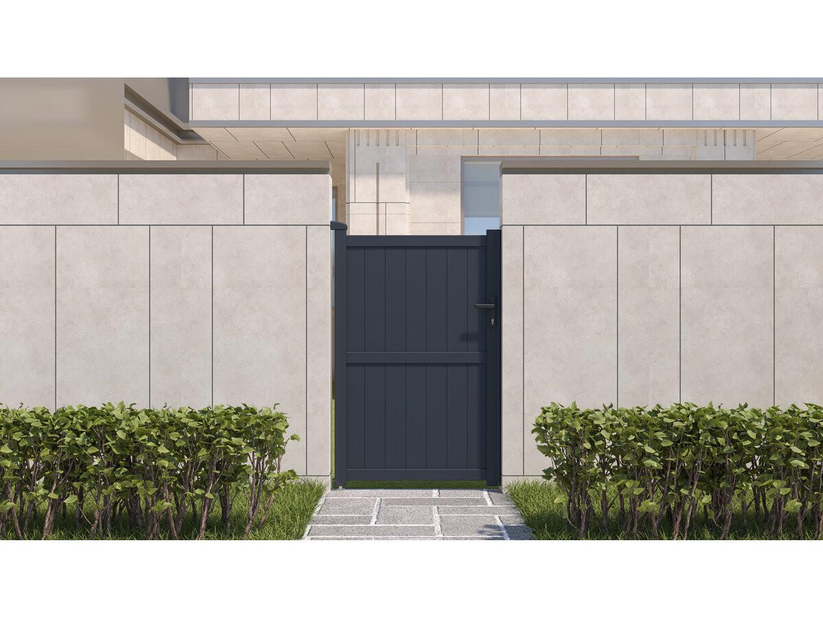 TOR maurice Grau - Grau, Metall (1/156/101cm) - Habitat Garten