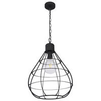 HÄNGELEUCHTE Käfig-Design Schwarz Matt - Schwarz, Metall (40/40/120cm) - Globo Lighting