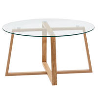 COUCHTISCH BENTE groß Sofatisch - Braun, Glas (78/78/41cm) - tinkaro