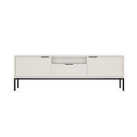 NÍZKA SKRÍŇKA Austin II, biela, čierna, 33/56,4/175 cm - čierna/biela, kompozitné drevo (33/56/175cm) - RAUMHIRSCH FURNITURE