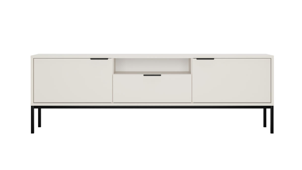 LOWBOARD Austin II 33/56,4/175 cm - Schwarz/Weiß, Holzwerkstoff (33/56/175cm) - Kocot Kids