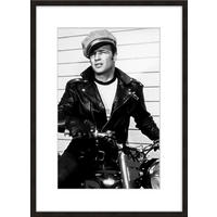 BILD mit Rahmen 51x71 cm Marlon Brando Schwarz-Weiß - Weiß, Holz (51/71cm) - artissimo