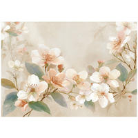 FOTOTAPETE Blumen Beton Beige 350x250 cm - Multicolor, Papier (350/250cm) - Wallarena