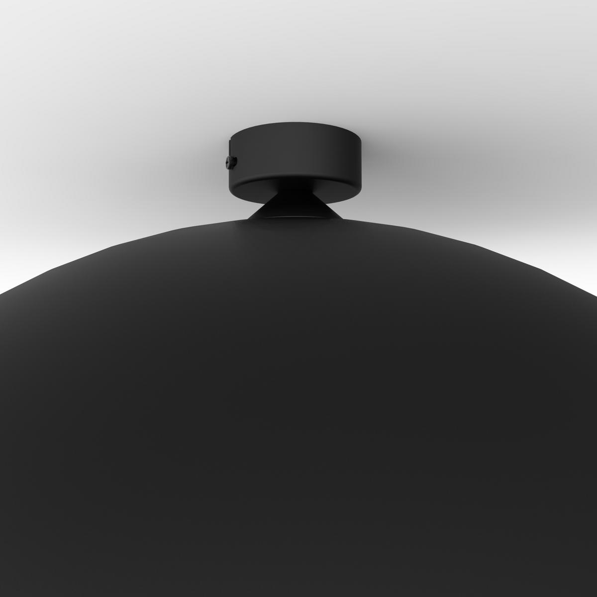 DECKENLEUCHTE - Schwarz Hochglanz, Metall (60/60/30cm) - Lumicom