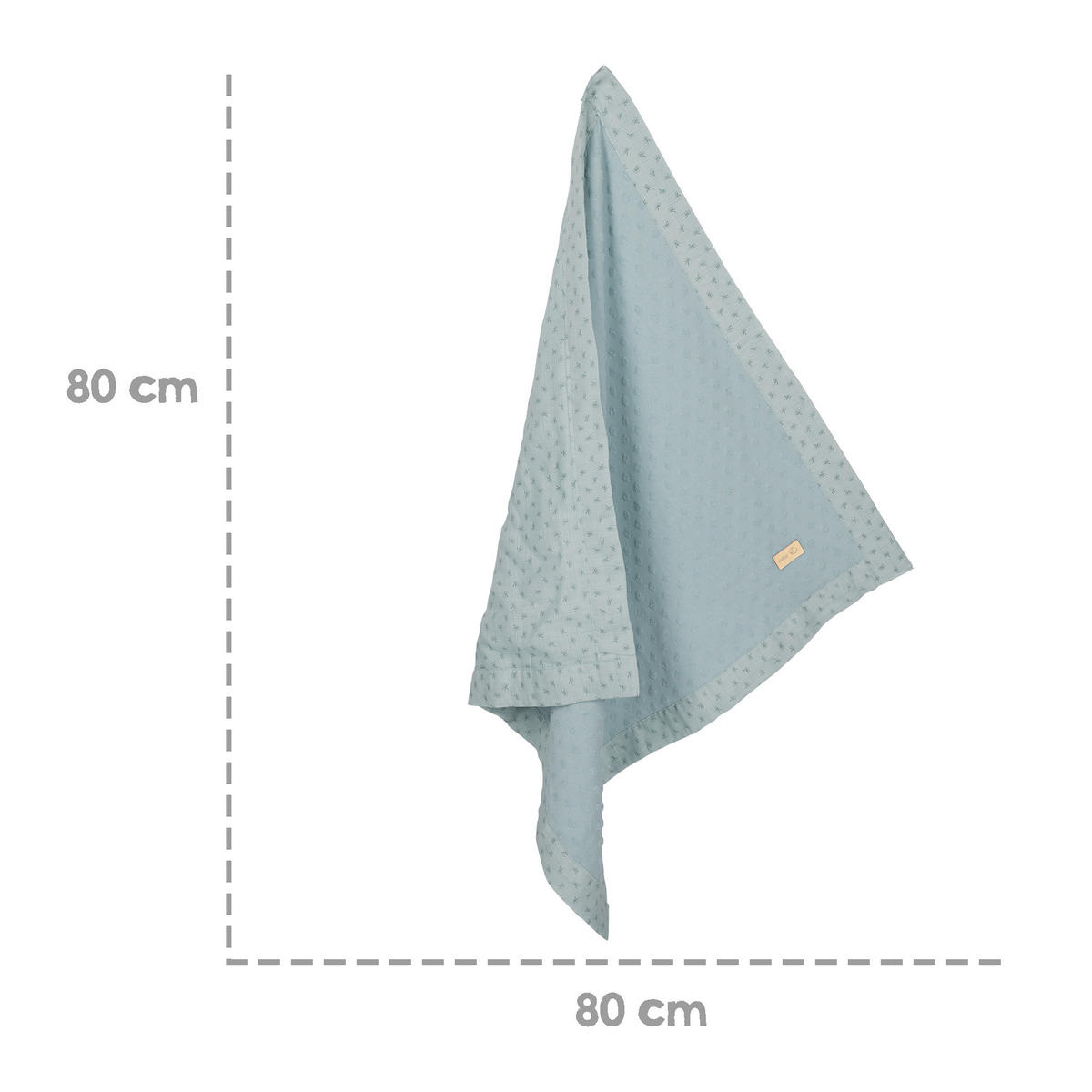BABYDECKE 80 x 80 cm Lil Planet türkis - Hellblau, Textil (80/80cm) - Roba