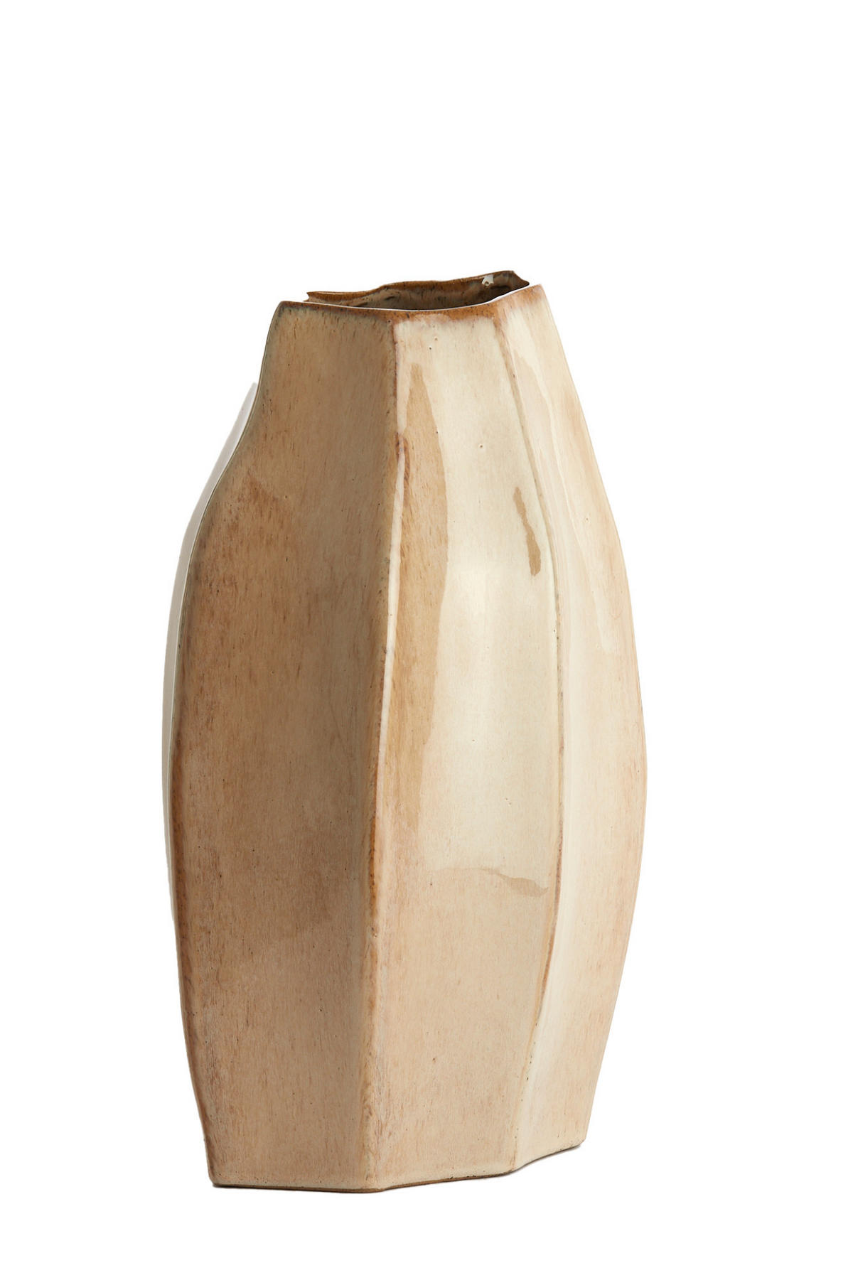 VASE Chiado Braun 25,5/21,5/42,5 cm - Braun, Keramik (42.5cm) - Light & Living