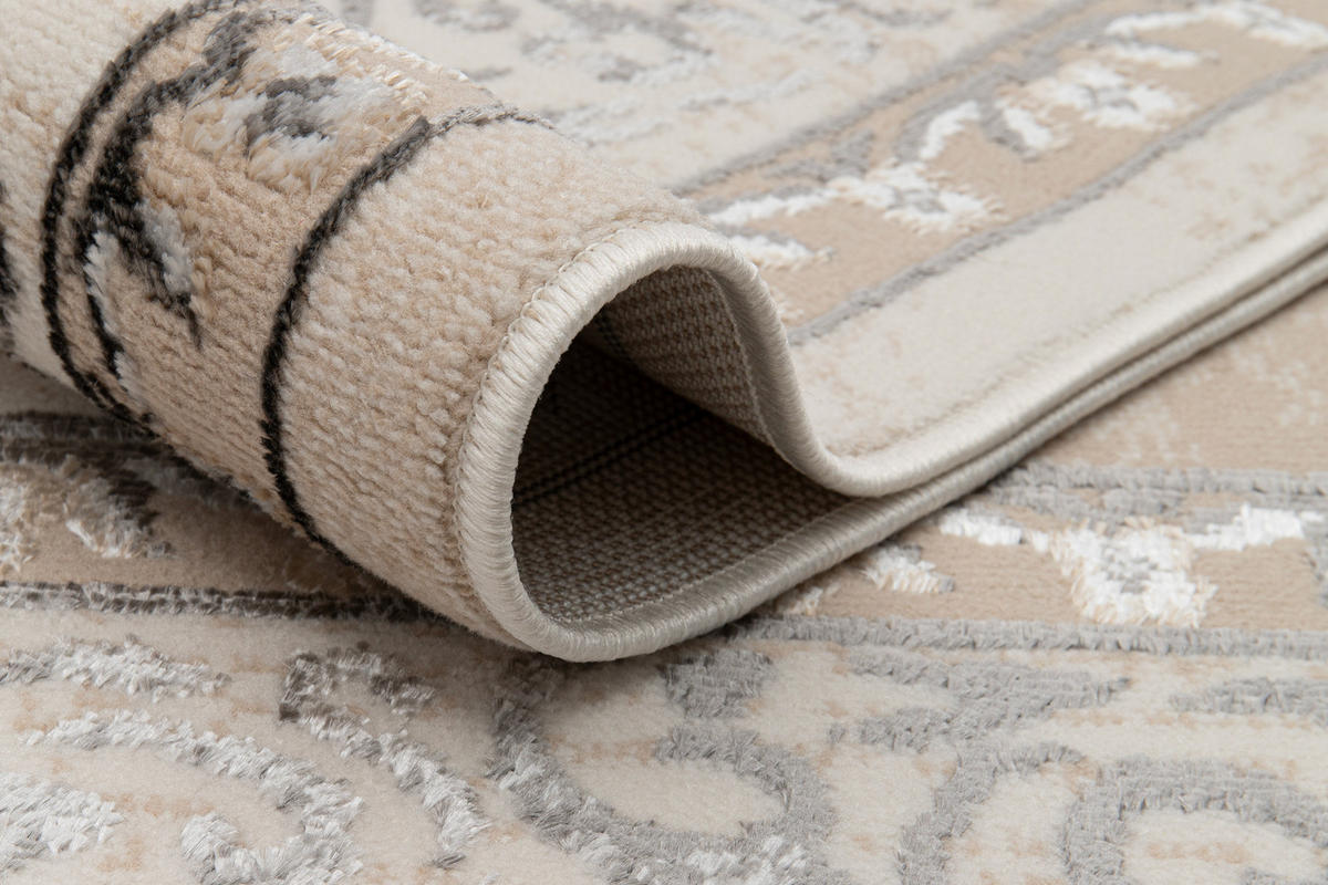 TEPPICH ARES Grau Beige 300/400 cm - Beige/Grau, Kunststoff (300/400cm) - Tapiso