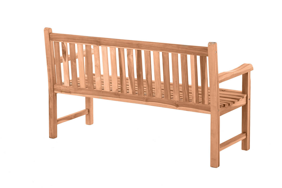 GARTENSITZBANK, 150 cm,Teakholz Teaka 2-Sitzer - Naturfarben, Holz (150/92/63cm) - TPFGarden