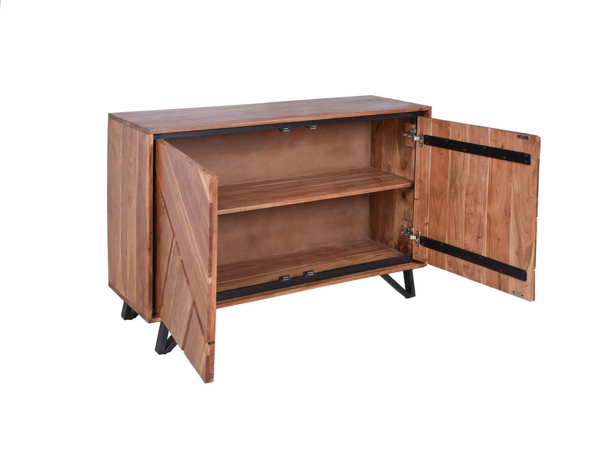 KOMMODE Ebba Akazienbraun 78x40x120cm - Akaziefarben, Holz (40/78/120cm) - DELUKE
