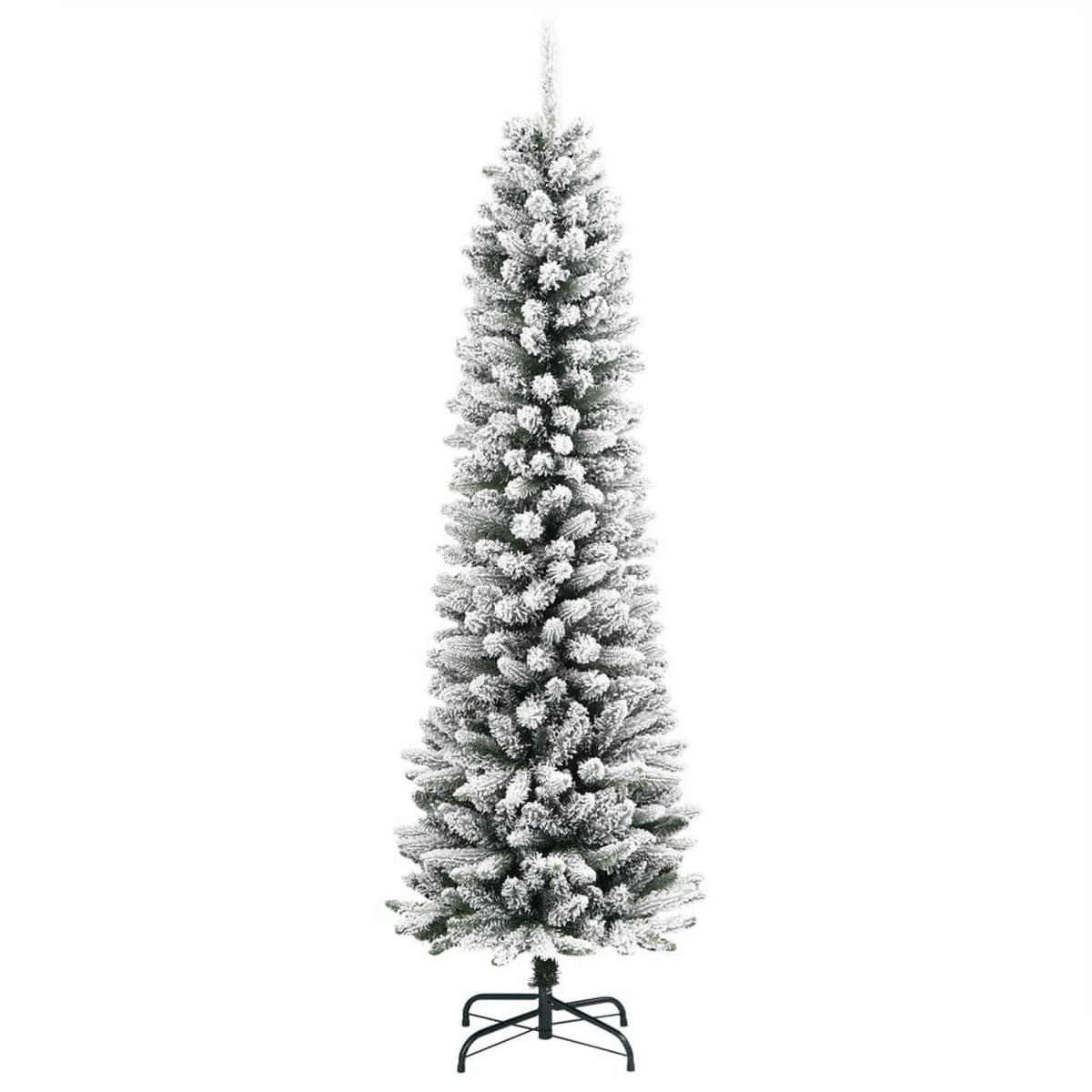 WEIHNACHTSBAUM 53/53/180 Cm Weiss Pvc - Weiß, Kunststoff (180cm) - vidaXL